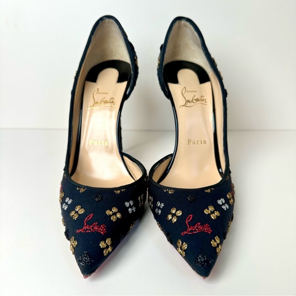 ✨ Christian Louboutin Iriza 100 “Loubinthesky” Pumps | Size 39 | Red Sole - Picture 3 of 10
